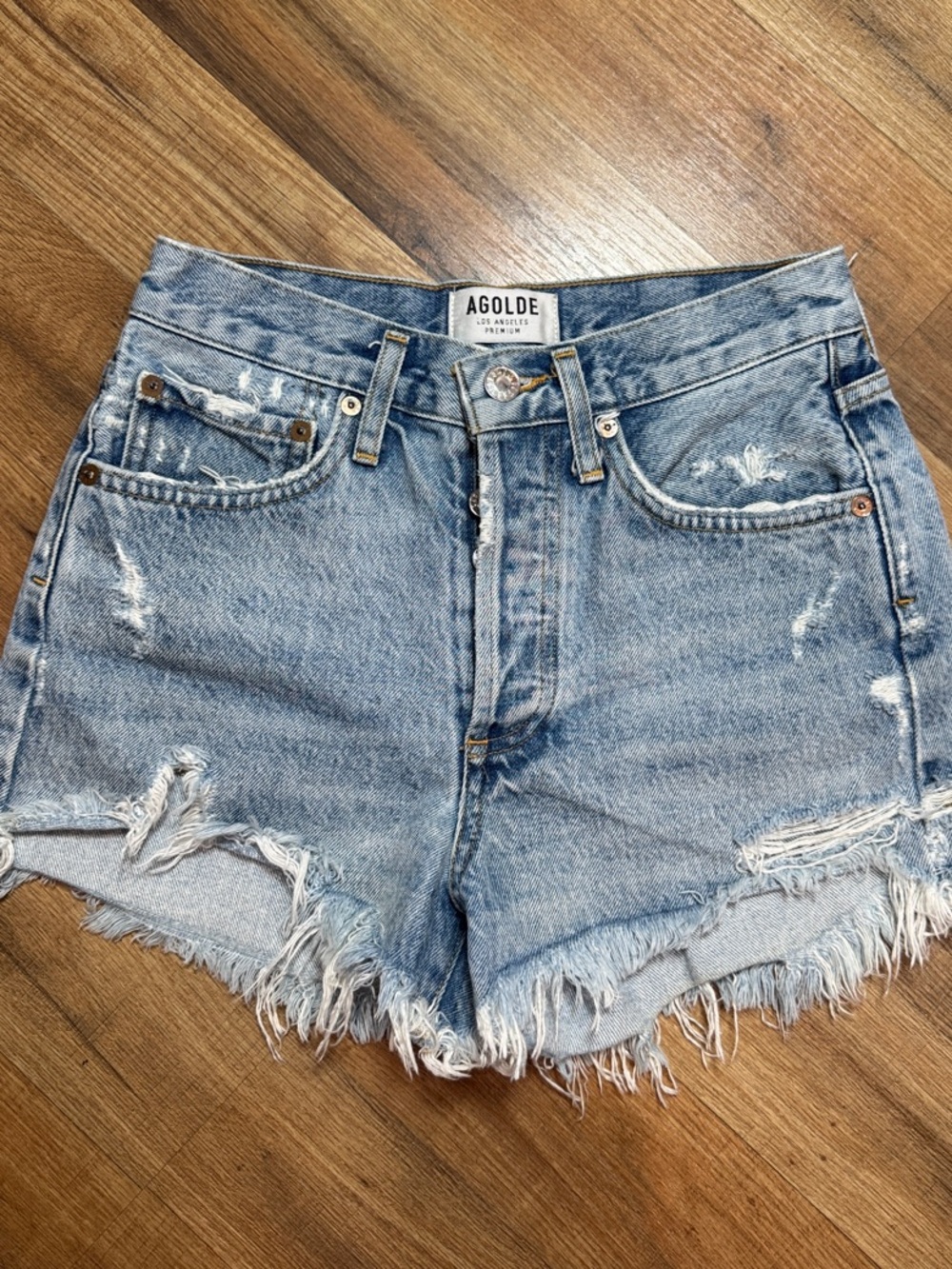 Agolde Parker Vintage Cutoff Denim Shorts